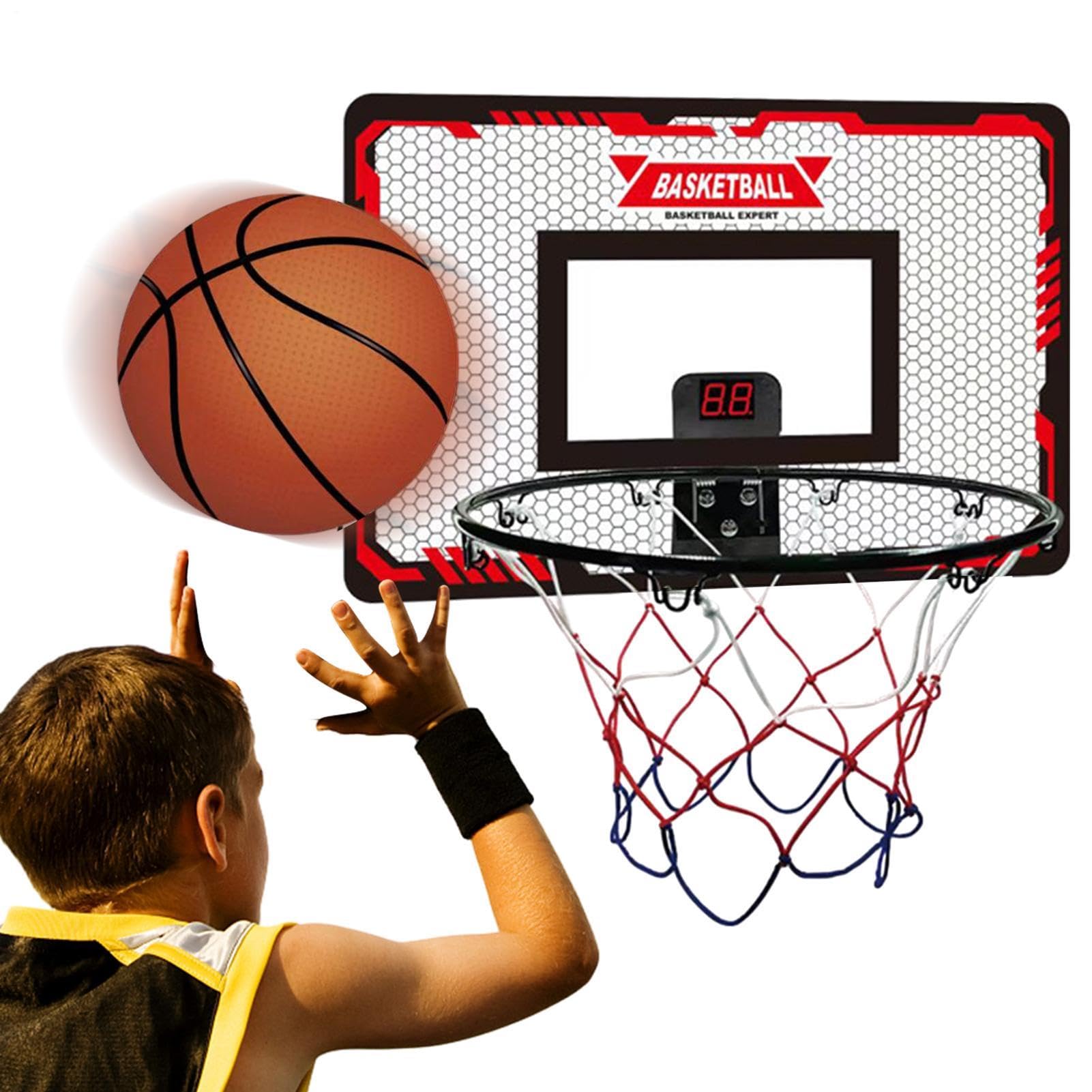 Canasta De Baloncesto Interior Juguete de Baloncesto, Accesorios Deportivos | Aro De Baloncesto Set Accesorios Juegos Deportivos Niños y Adultos, Interior Puerta Pared Hogar Oficina