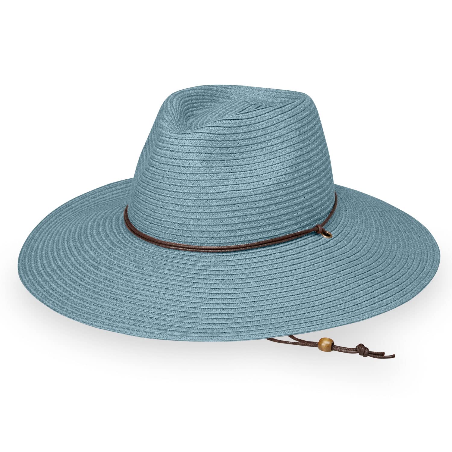 Wallaroo Hat CompanyWomen's Sanibel Fedora – UPF 50+ UV Sun Hat, Wide Brim, Packable, Chin Strap, Adjustable, 2 Sizes