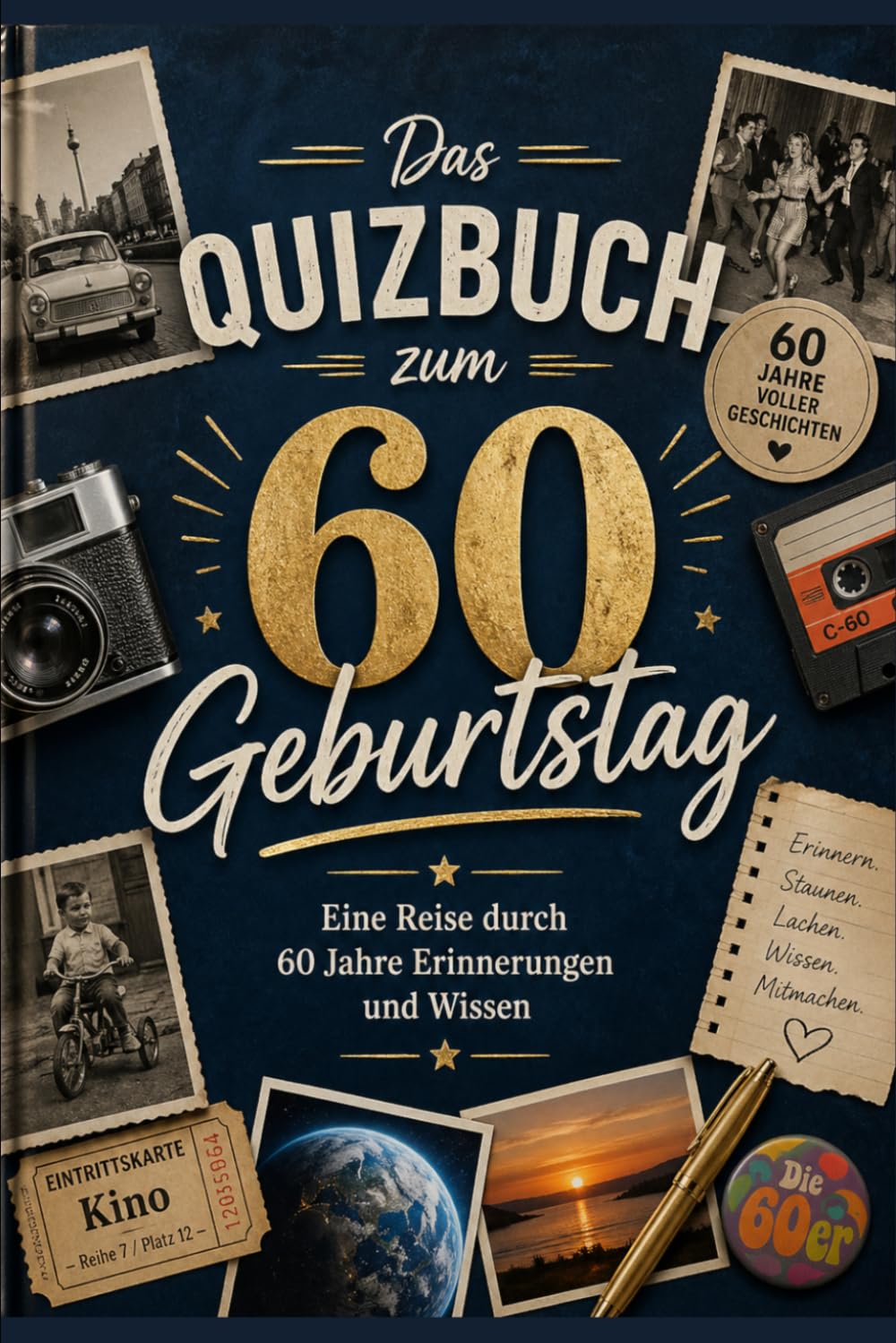 Das Quizbuch zum 60. Geburtstag: Eine Reise durch 60 Jahre Erinnerungen und Wissen