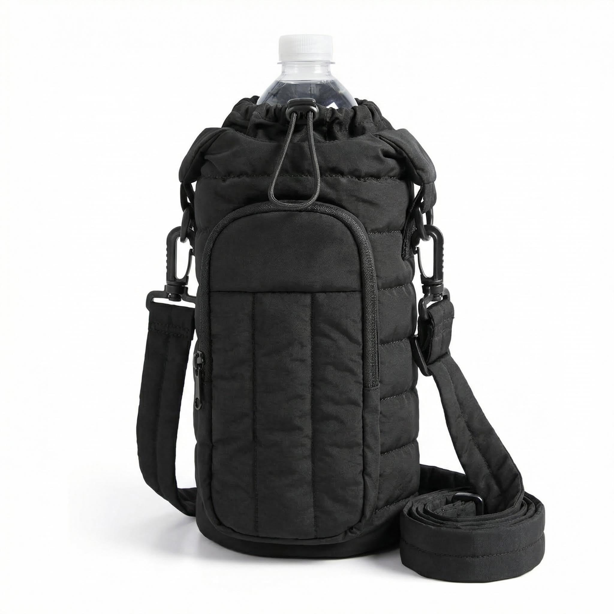 Bolsa bandolera aislada para botella de agua 18-64 oz, bolsillo para teléfono, accesorios de gimnasio