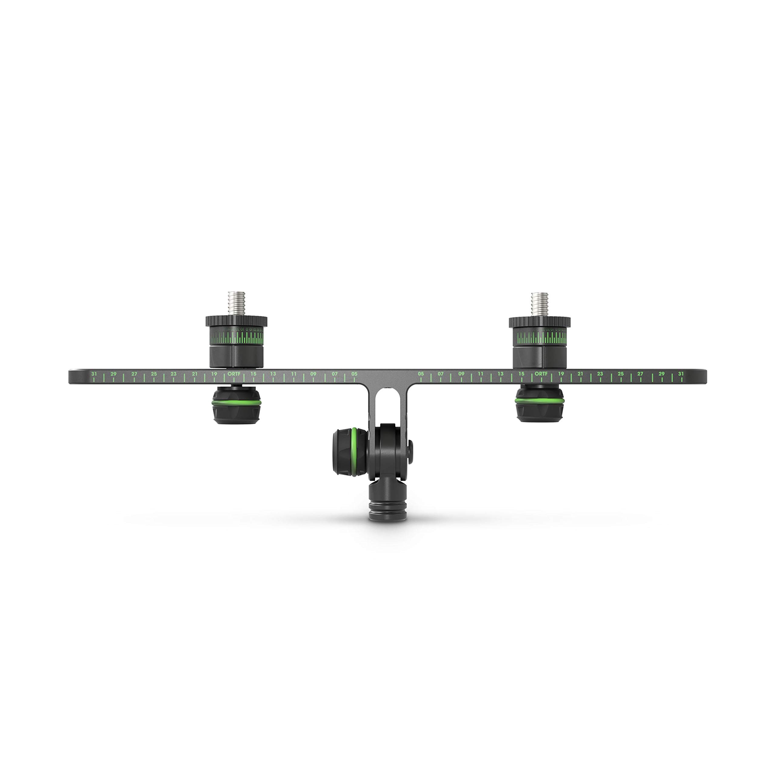 Gravity MS STB 01 PRO - Stereo- Mikrofonschiene mit stufenloser Einstellung, 60 bis 290 mm, schwarz