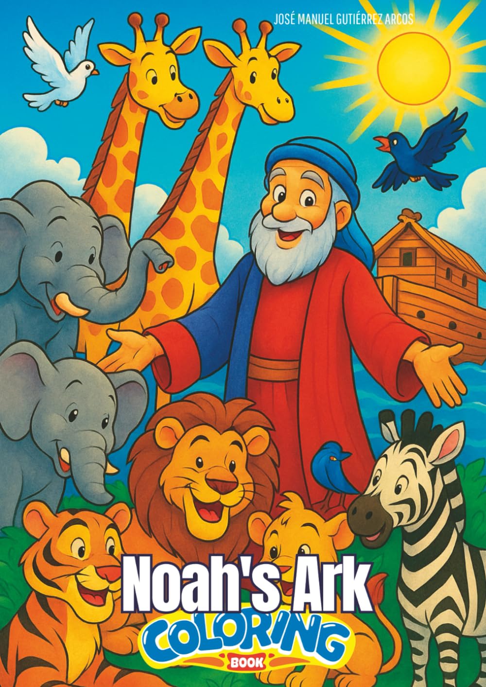 Noah's Ark, Coloring book (Escenas bíblicas para colorear)