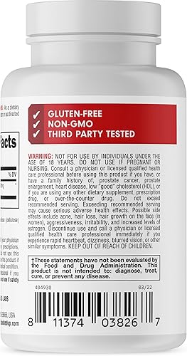 Miniatura 3 de Bucked Up DHEA 100 mg por porción, esenciales (180 porciones, 180 cápsulas)