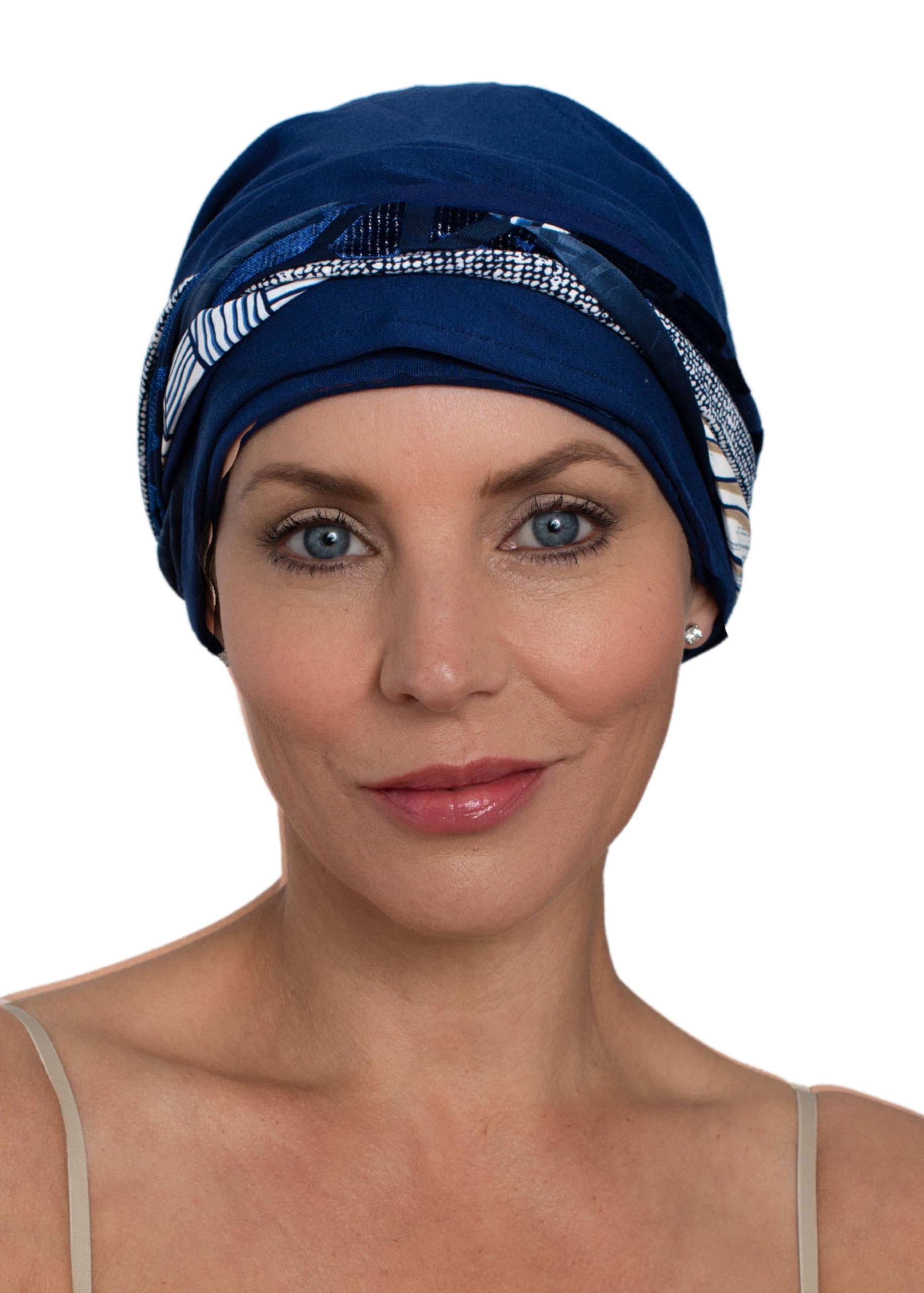 Deresina Headwear Boheme Turban de Chimio en Bambou, Bonnet Chimiothérapie pour Femme, Coiffe doux et Couvrant, Design exclusif pour Femmes Modernes