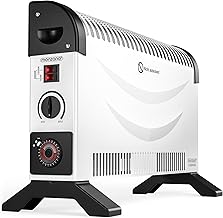 MONZANA® 2000W Convector Heater with 24h Timer | Free Standing & Wall Mounted Electric Heater, Thermostat & 3 Heat Settings – Portable, Energy Efficient Room Heater for Home, Office & Bedroom