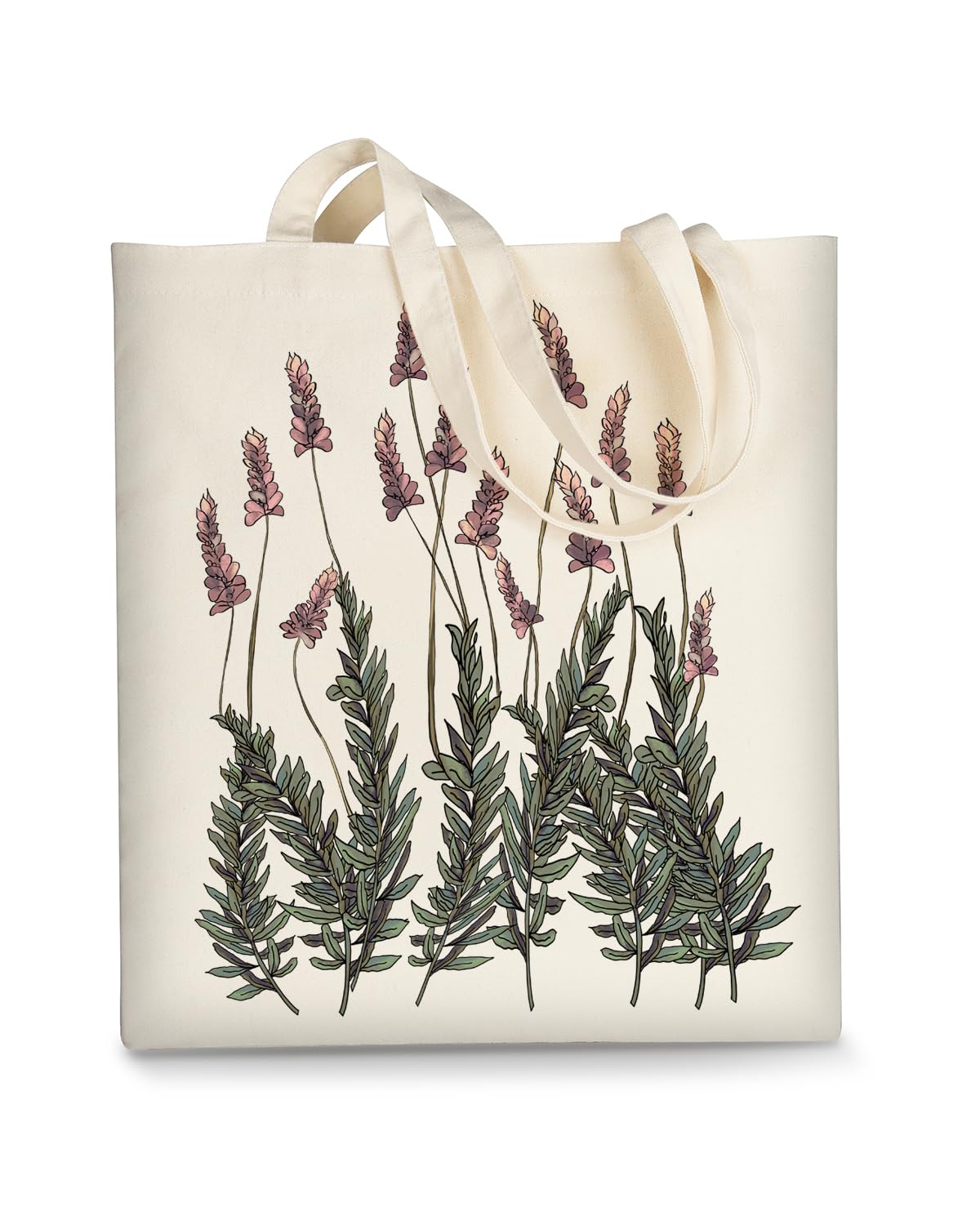 AUSVKAI Canvas Tote Bag Aesthetic for Women, Cute Reusable Cloth Cotton Bags for Shopping Beach Trendy Gifts