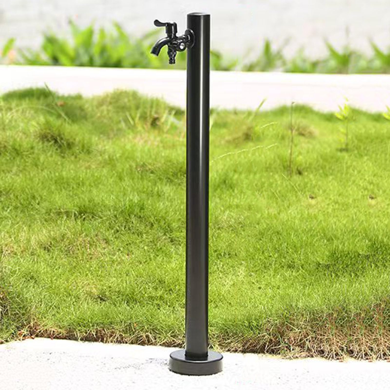 ZYCHSJXA Outdoor Vertical Garden Water Column Fountain Square Hose Stand with Faucet Decorative Feature & Hydrant Dispenser for Patio Backyard Lawn