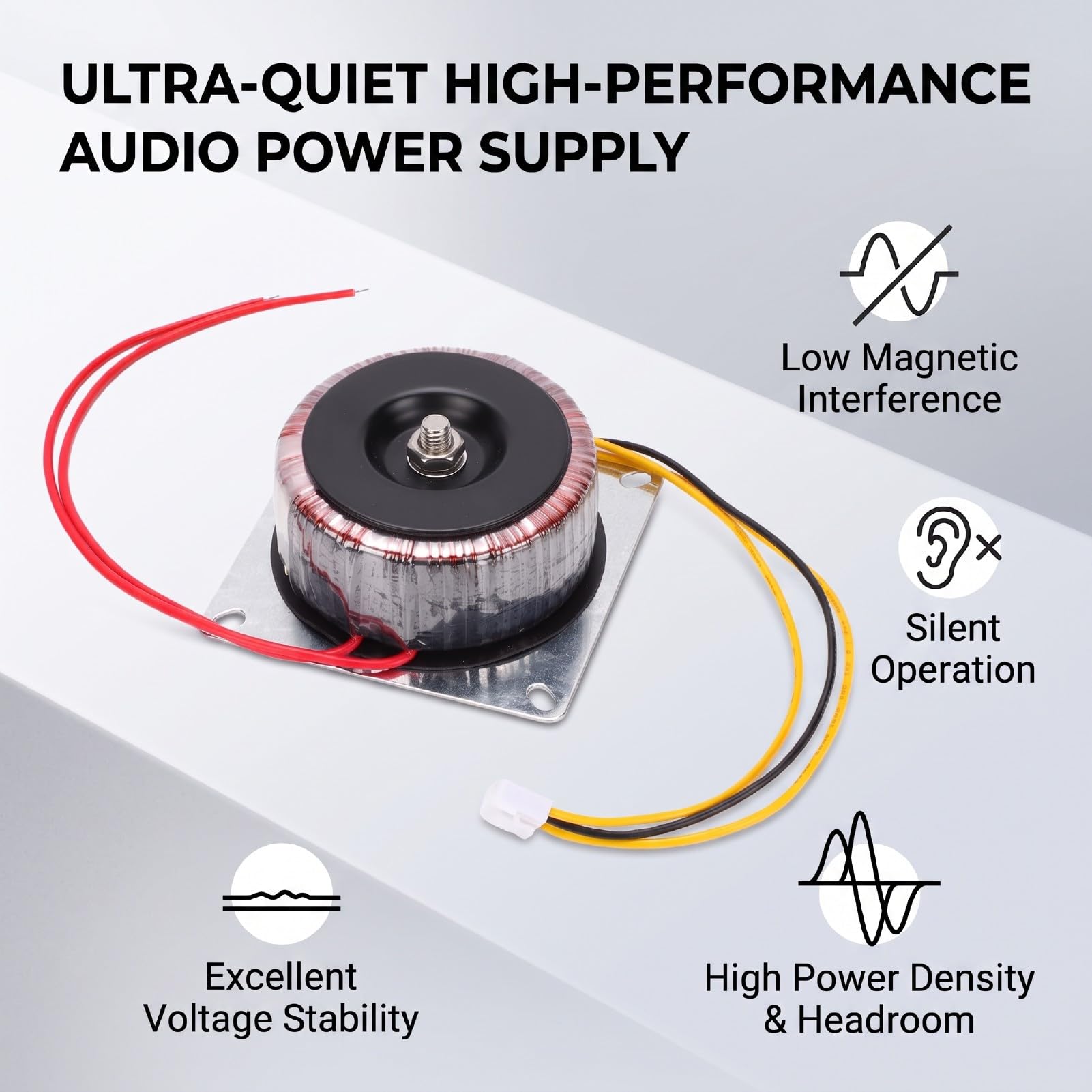 Transformator Toroidalny Dual 12V 100W, Uzwojenie Podwójne, Napięcie
