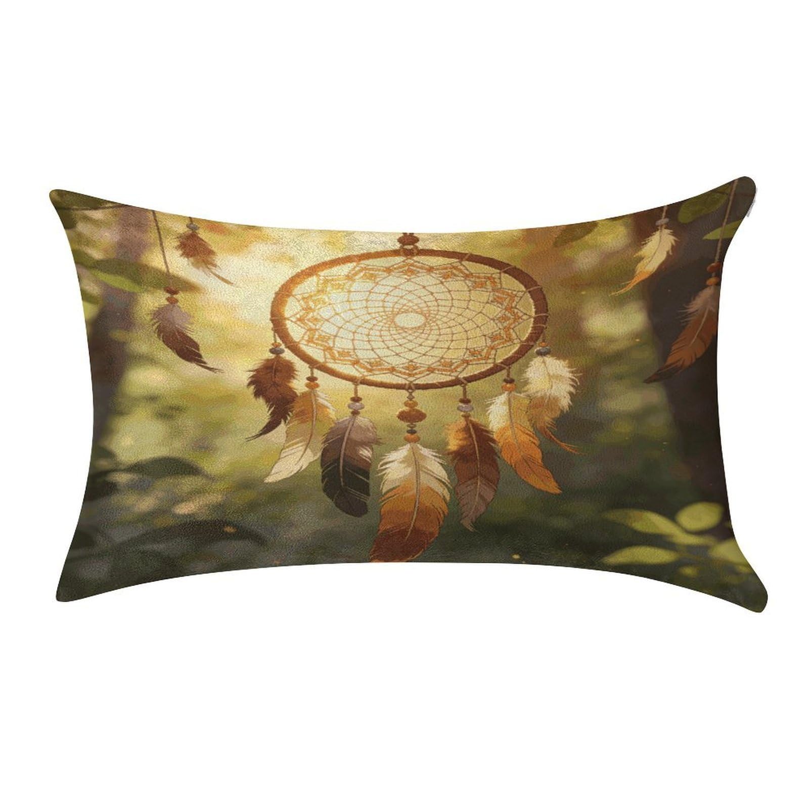 Fodpand Style Dream Catcher Pillowcase,Elegant Designed Home Decor,Velvet Pillowcase,Soft And Cozy,Pillow Case Cover With Hidden Zipper For Bedroom, Sofa, Couch