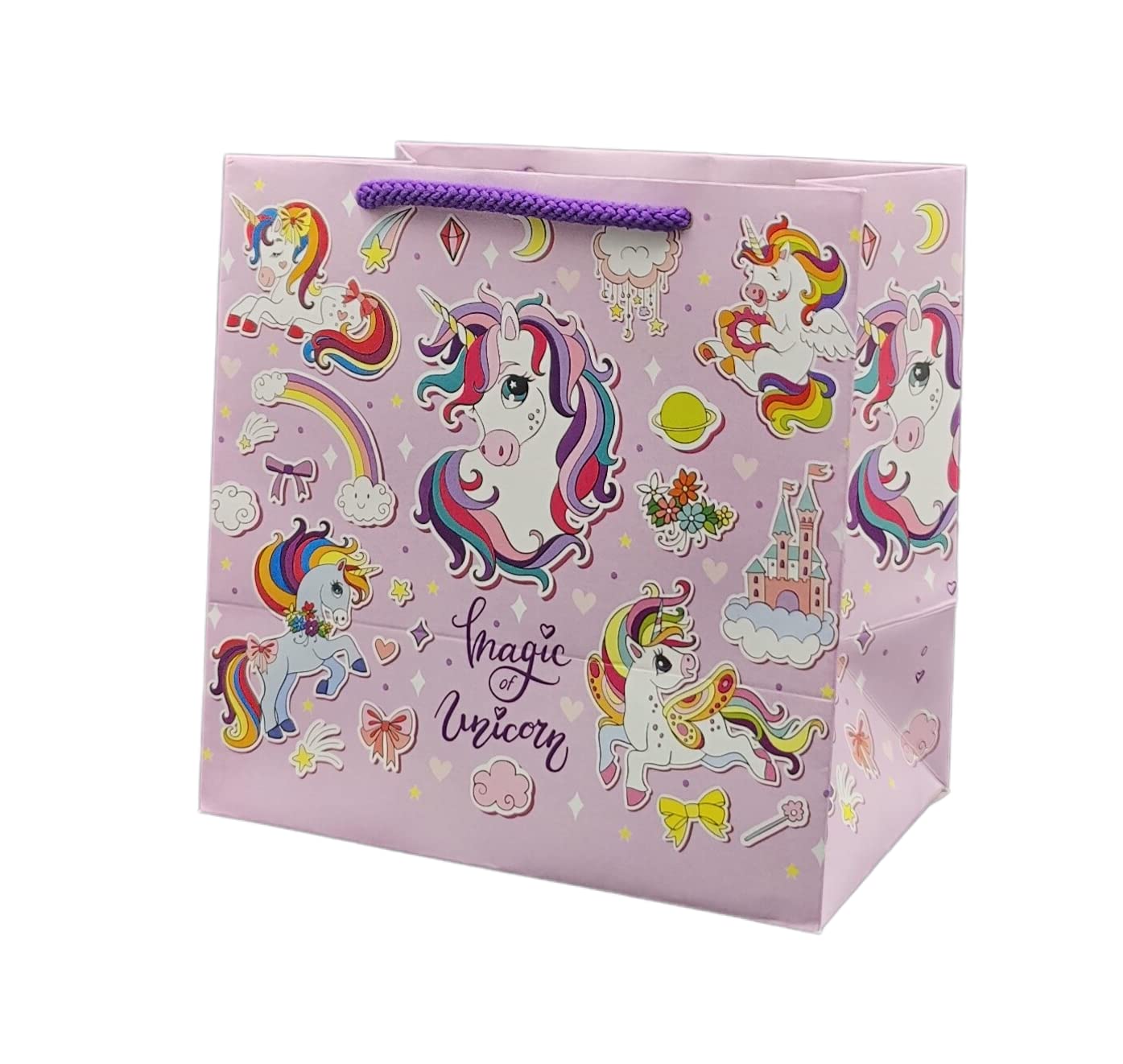 TASCHE Magic Unicorn Printed Gift Bags For Gifting|Weddings|Birthday|Holiday Presents (Size 7 X 7 X 4.5 Inch|Pack Of 20),Multi (B0B8JL3G1N) Amazon Price History, Amazon Price Tracker