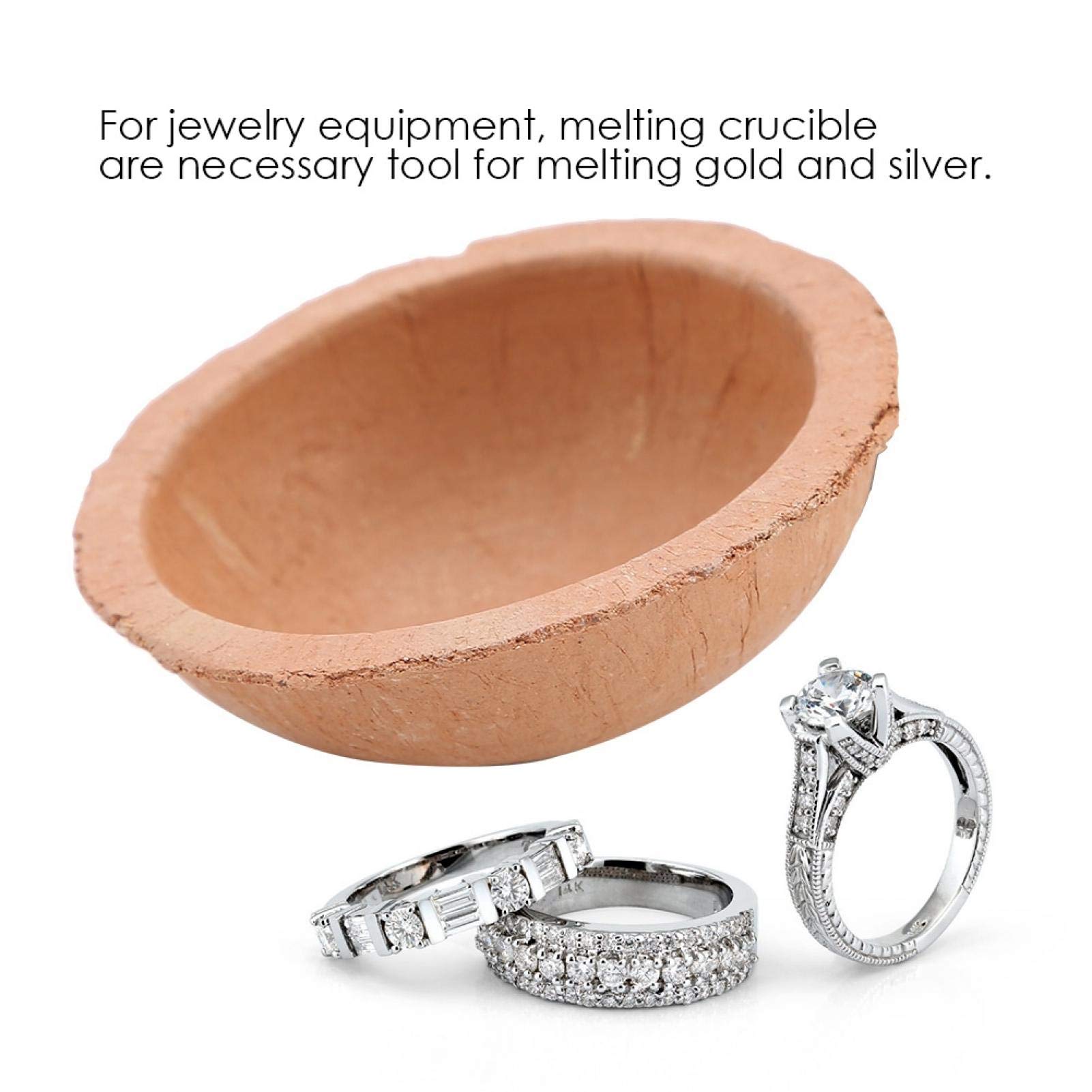 Smeltkroes Oven, Kwarts Smeltkroes, Slagbestendig voor Smelt Goud, Zilver Platinum Edelmetalen Sieraden Smelten