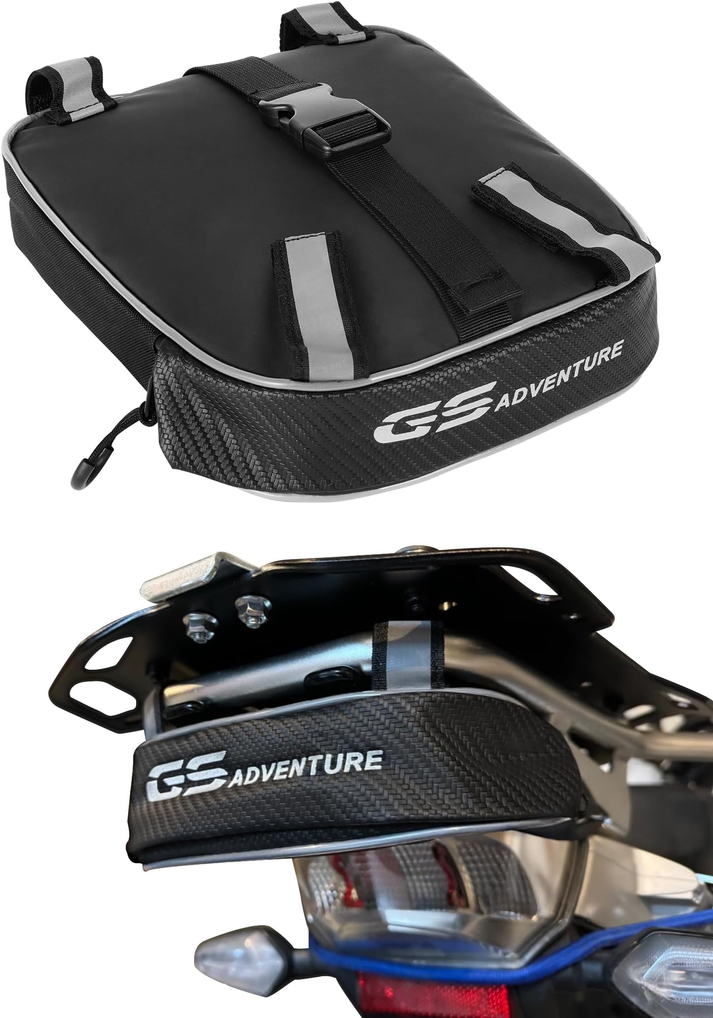 Motorcycle Tail Bag, Commuter Sport Motorbike Tail Bags Waterproof Multi-Protection for BMW R1250GS Adventure 2019-2022, R1200GS (LC Adventure) Adventure2014- 2022, Motorcycle Rear Frame Bag