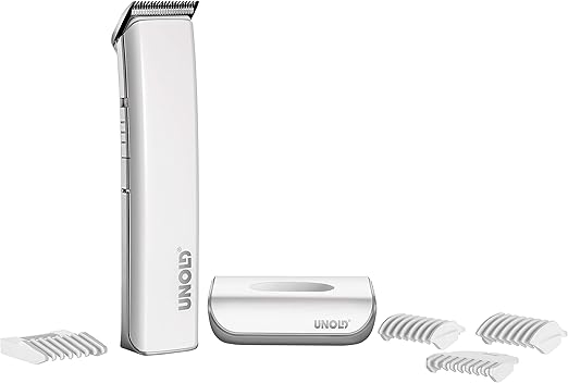 UNOLD 87850 Beard/Hair Trimmer Trim Luxury, 4 Removable Trimming Attachments, Charging Station, Removable Shaving Head, in Elegant Gift Packaging : Amazon.co.uk: Beauty