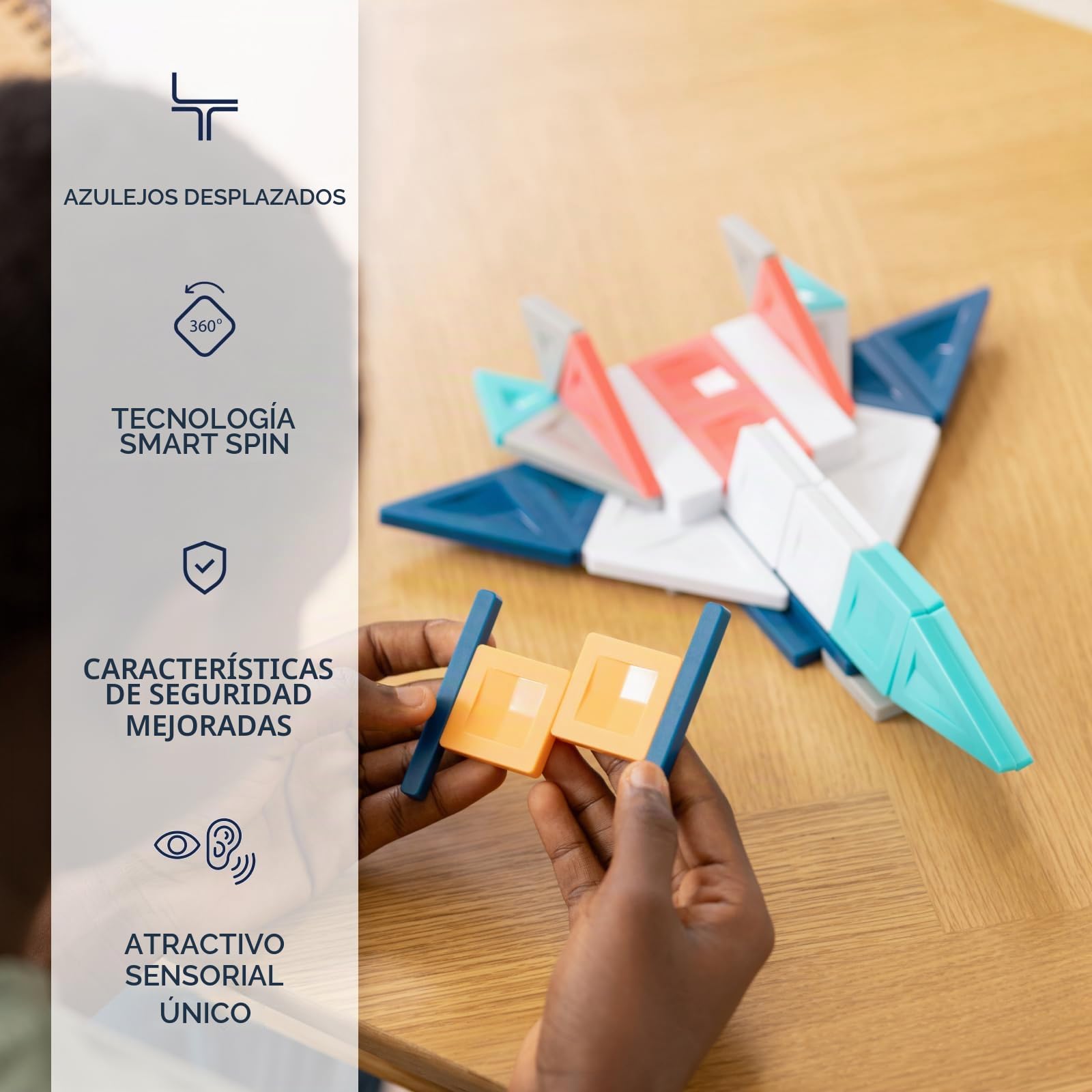 CONNETIX Pro Azulejos Magnéticos Paquete Constructor, 70 Piezas