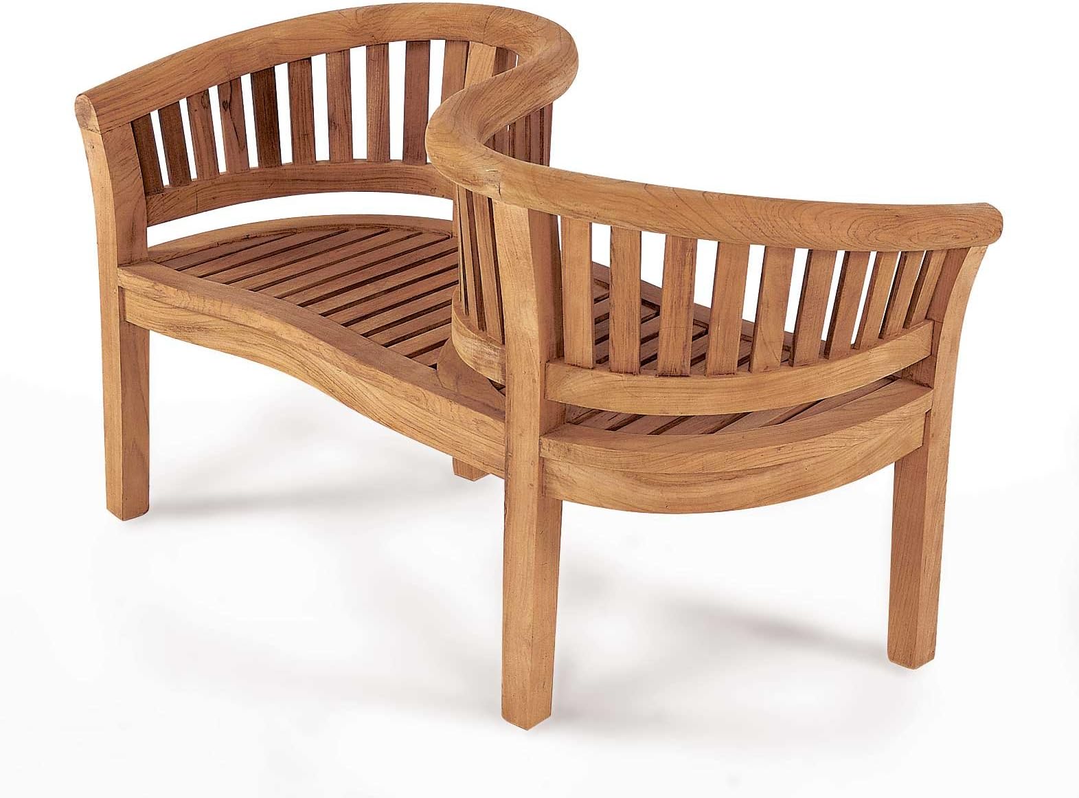 Jati Kissing Garden Love Seat ? 2-Seater, Grade-A Teak, Delivered Ready Assembled