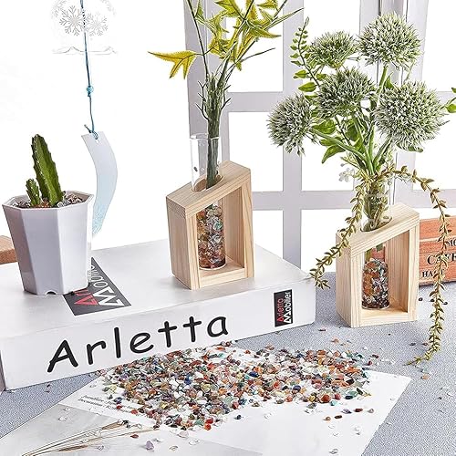 Miniatura 3 de NBEADS 1 caja de cuentas de piedras preciosas, 18 estilos sin perforar, material natural triturado irregular, piedras para hacer joyas,