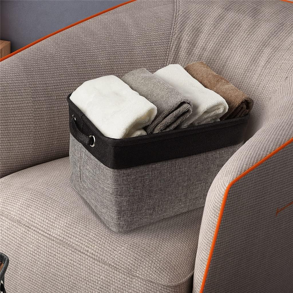 Storage Box Waterproof Toy Sundries Storage Basket Cosmetic Underware Storage Organizer Office Stationery (Color : Gray, Size : One Size) (Black One Size) image 5