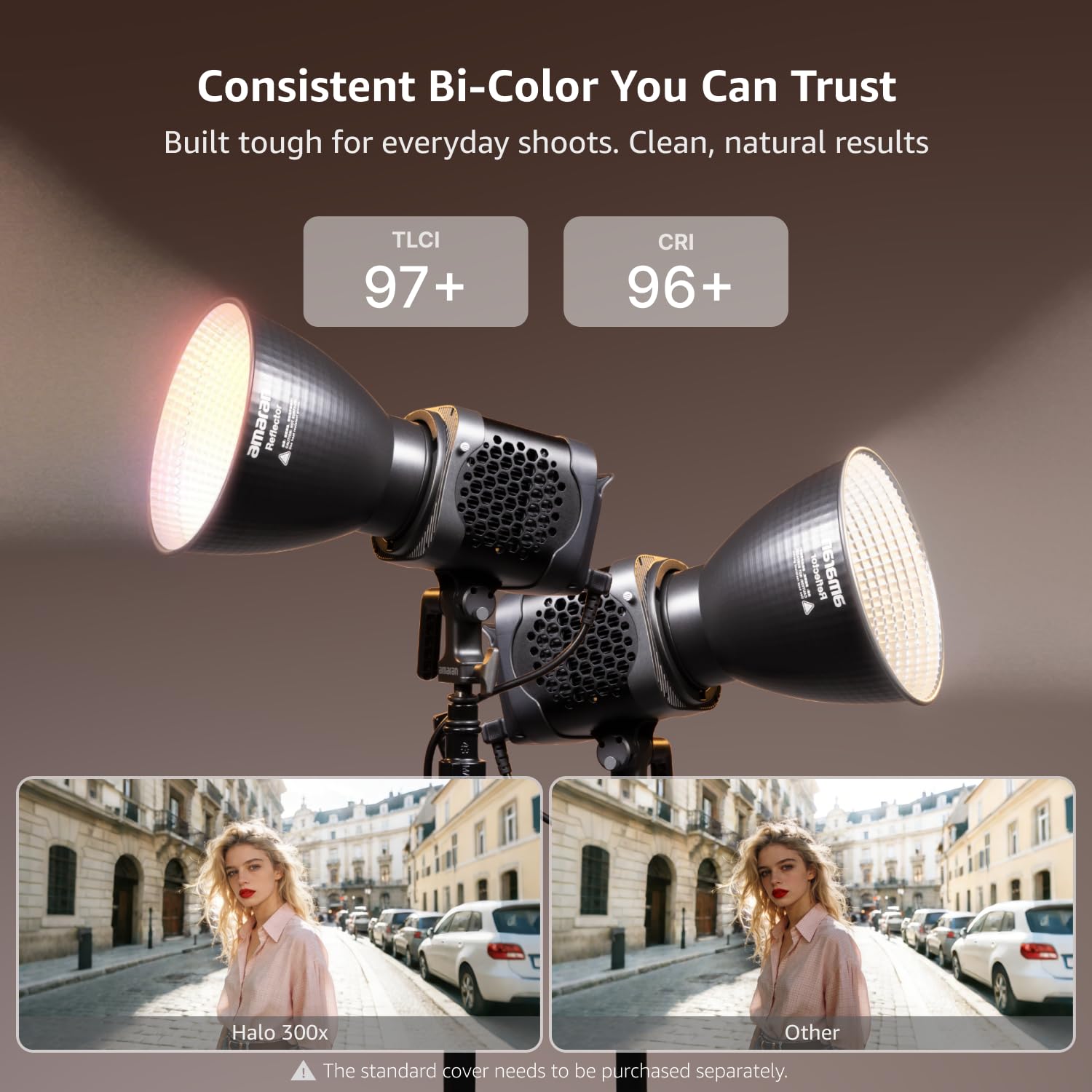 amaran Halo 300x 305W Bi-Color COB LED Videoleuchte
