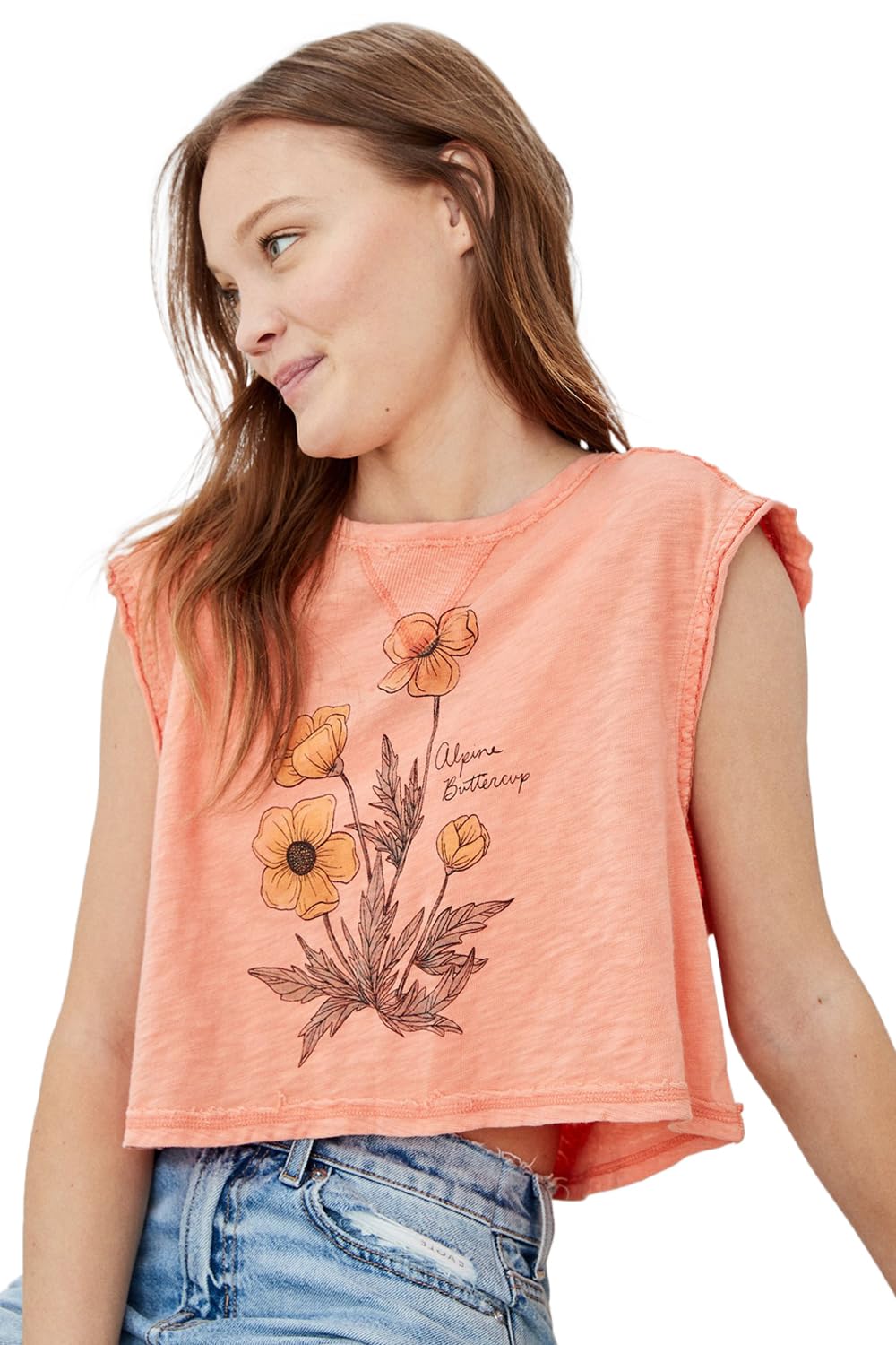 american eagle Women's Floral Relaxed Fit Blouse-picture-15