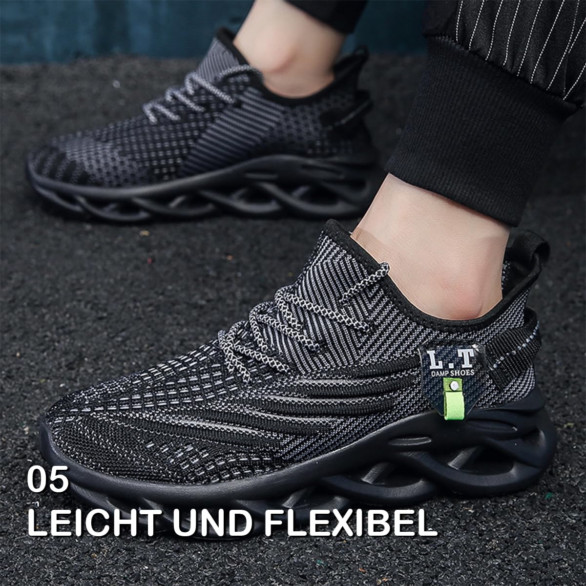 Modne, swobodne buty do biegania do fitnessu, trampki dla mężczyzn, lekkie, oddychające, do wędrówek, pracy, antypoślizgowe, miękkie, wygodne, odporne na zużycie buty tenisowe