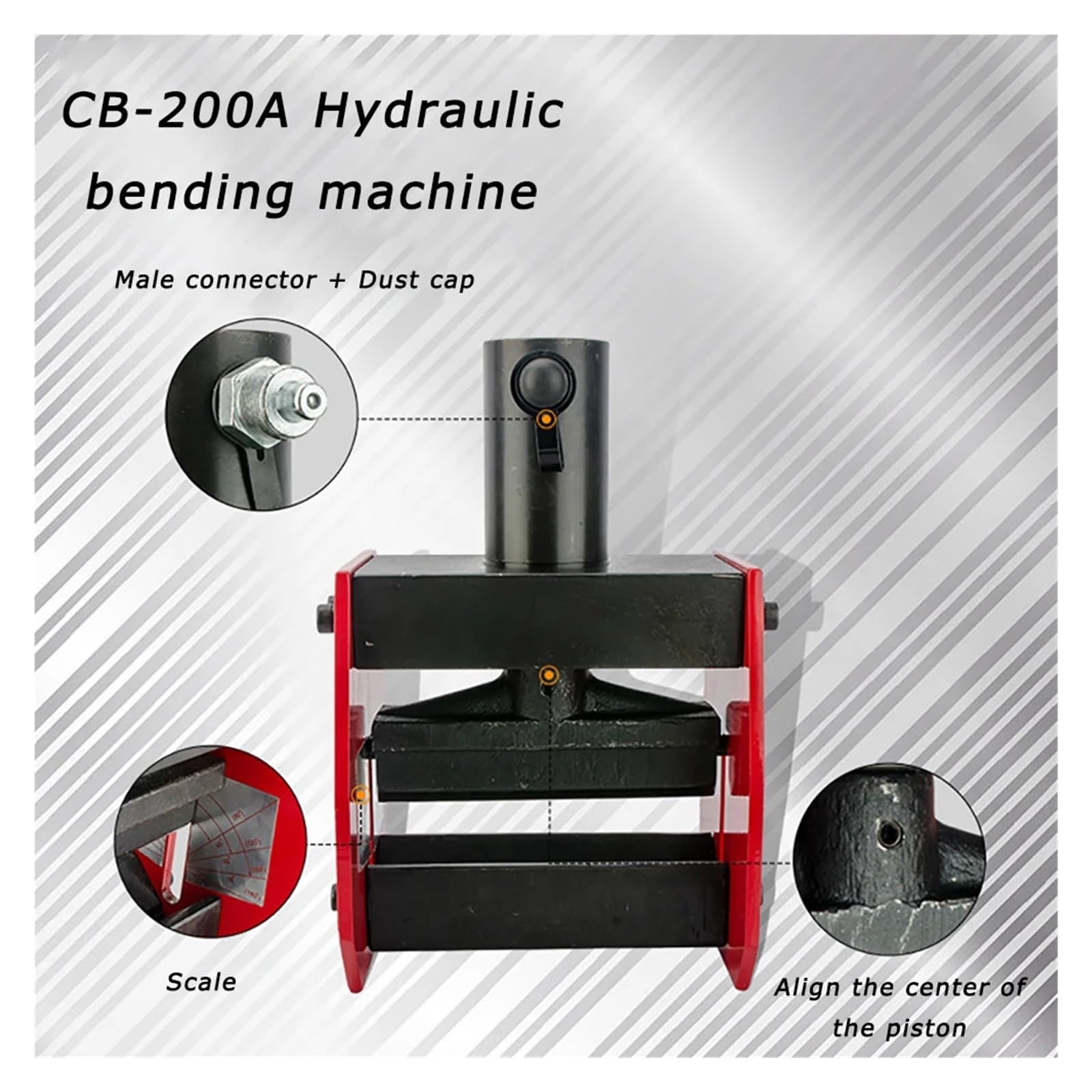 Giętarka do Metalu 16T CB-150D Hydrauliczna giętarka do szyn miedzianych, grubość 10 mm, Hydrauliczne narzędzie gięcia Narzędzie miedzi