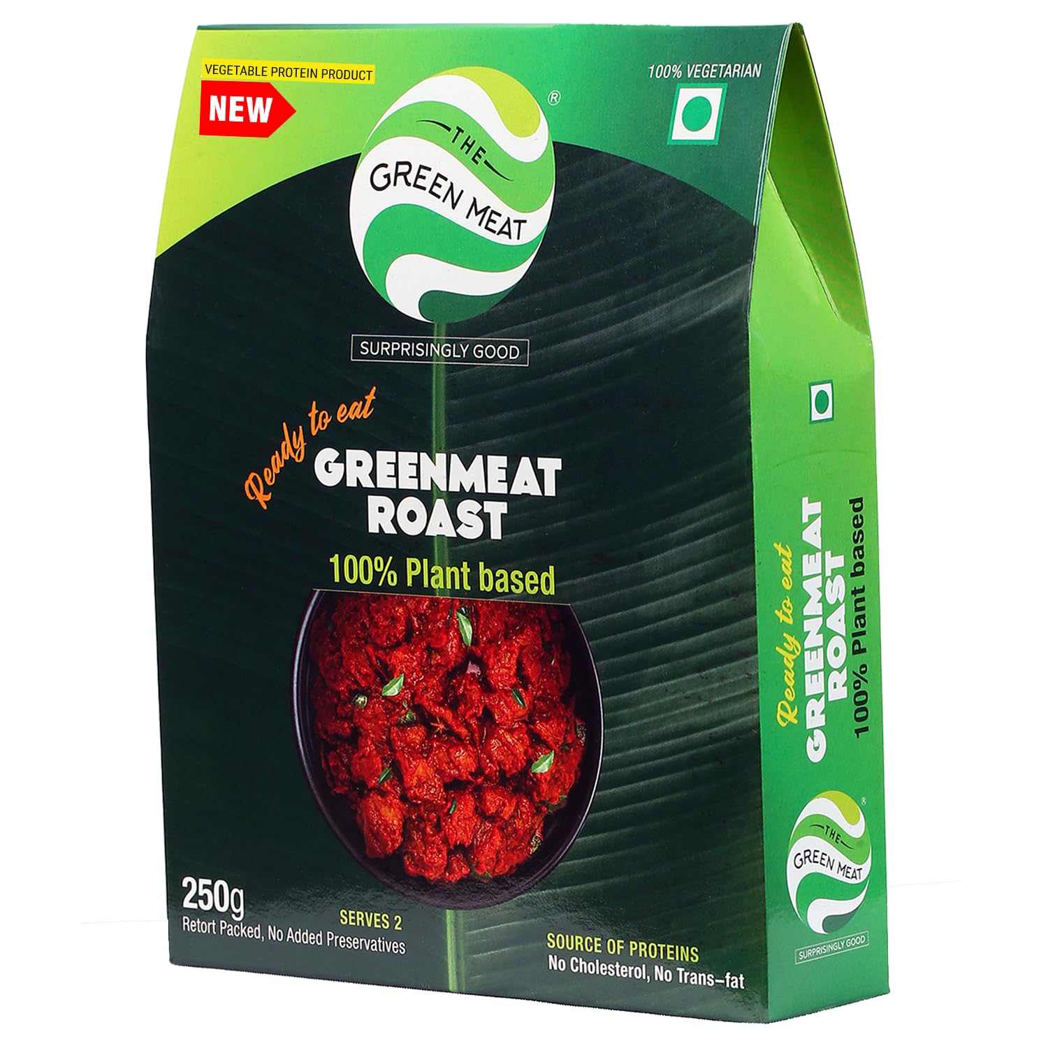 The Greenmeat - Roast Curry, Ready to Eat, 100% Plant Based & Vegetarian Meat Substitute, Rich in Proteins & Fibres, Zero Preservatives, Zero Cholesterol, Pack of One (250g) (B0D28ZPK1D) Amazon Price History, Amazon Price Tracker