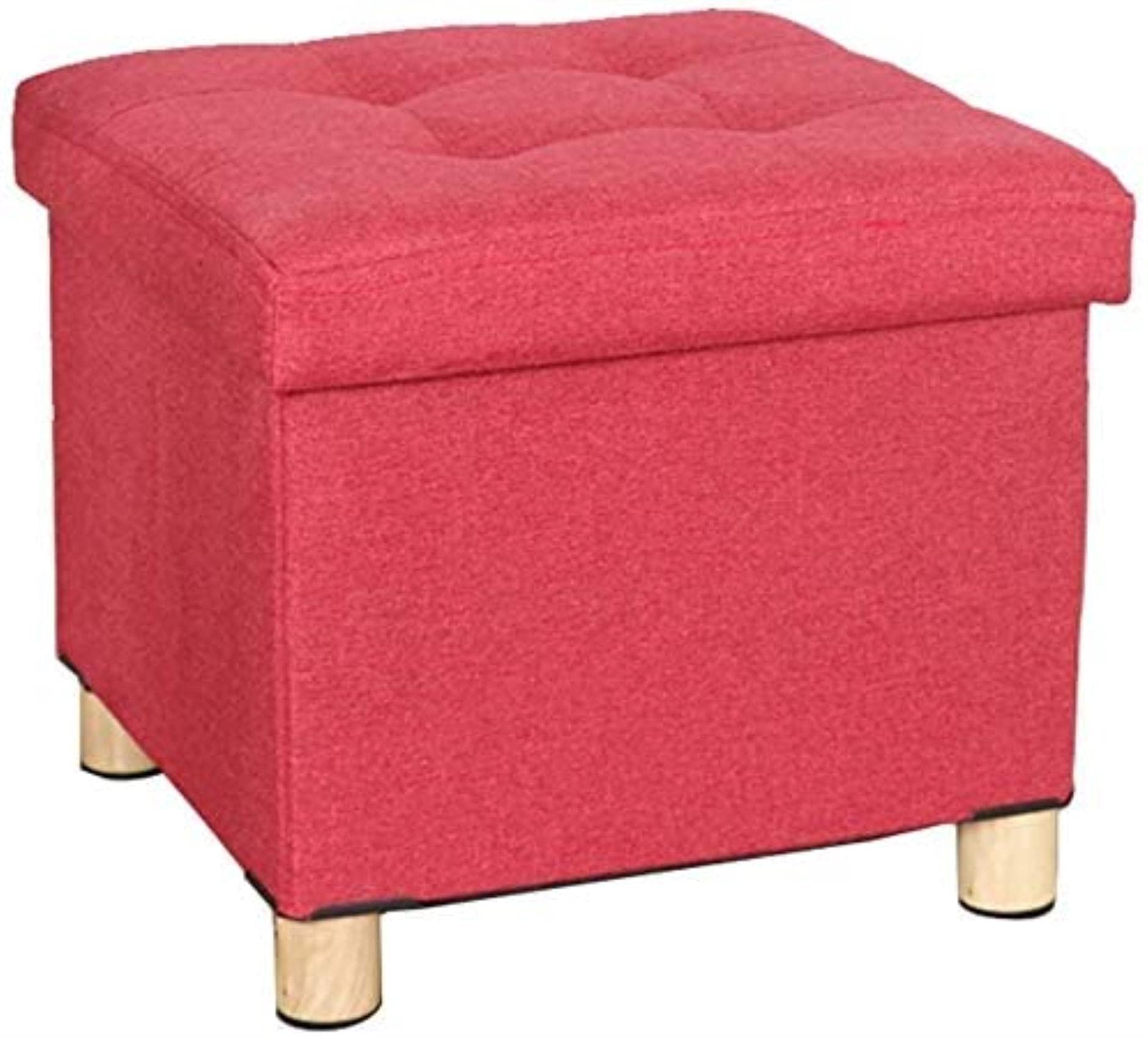 Repose-pieds tabouret de rangement en tissu pour un salon ordonné et cosy
