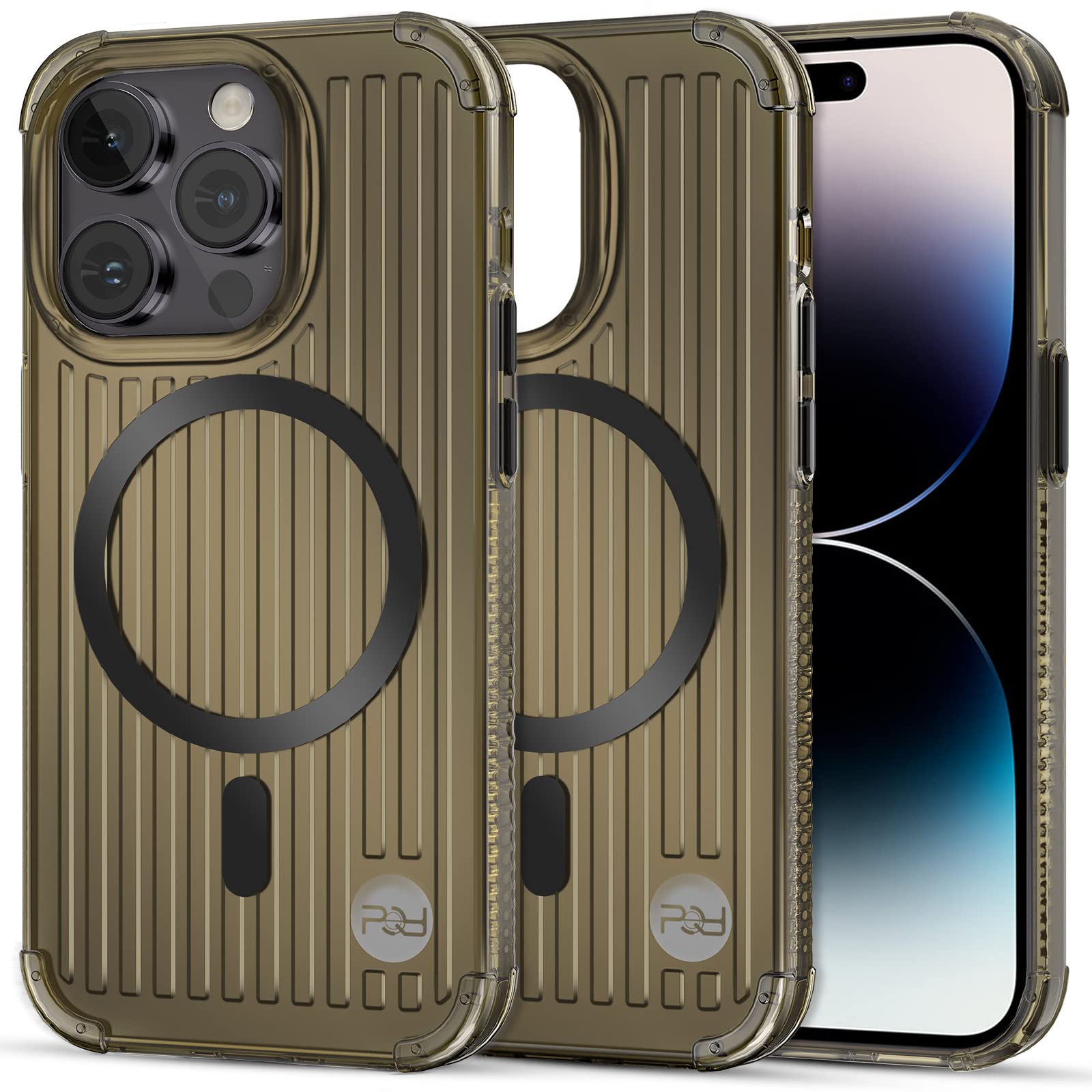 KINGXBARfor iPhone 14 Pro Max Case Magnetic Military-Grade Compatible with MagSafe Shockproof Slim Thin Protective Bumper Cover Phone Cases for Apple 14 Pro Max Case 6.7 inch Metal Black