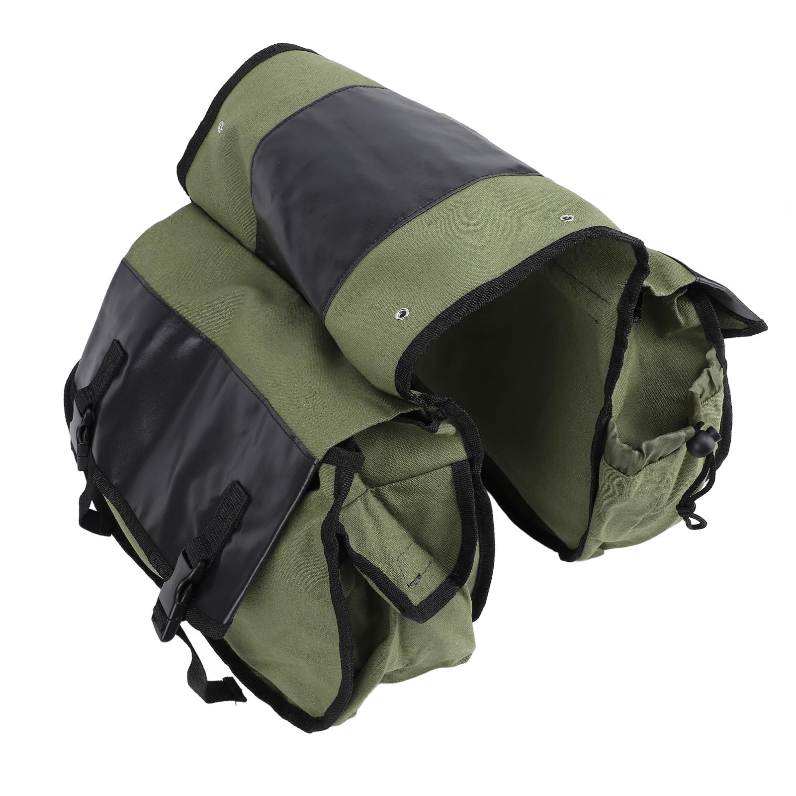 Bolsa de sillín de Bicicleta de Gran Capacidad Plegable para Actividades al Aire Libre (DE Verde)