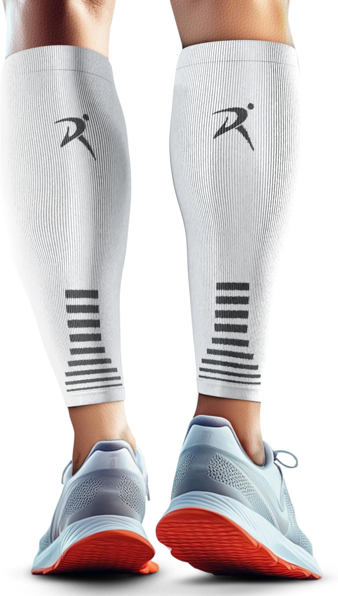 Rymora Calf Compression Sleeves Men Women - Leg Compression Sleeve Footless Socks - Shin Splint Relief Fitness Running