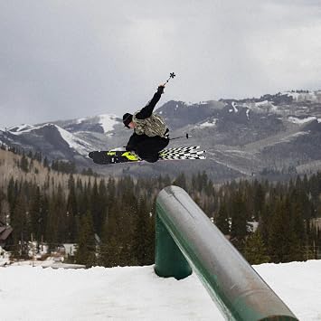 LINE Unisex Sakana Skis | Lightweight Durable High-Performance Skis with Swallowtail, Directional Flex & 5CUT Multi-Radius Sidecut for Advanced Skiers | Without Bindings, 166