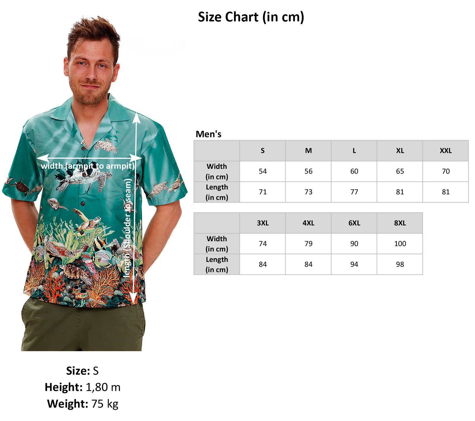KY‘s | Original Camicia Hawaiana | Signori | S - 4XL | Maniche Corte | Tasca Frontale | Hawaii Stampa | Fiori | Nero