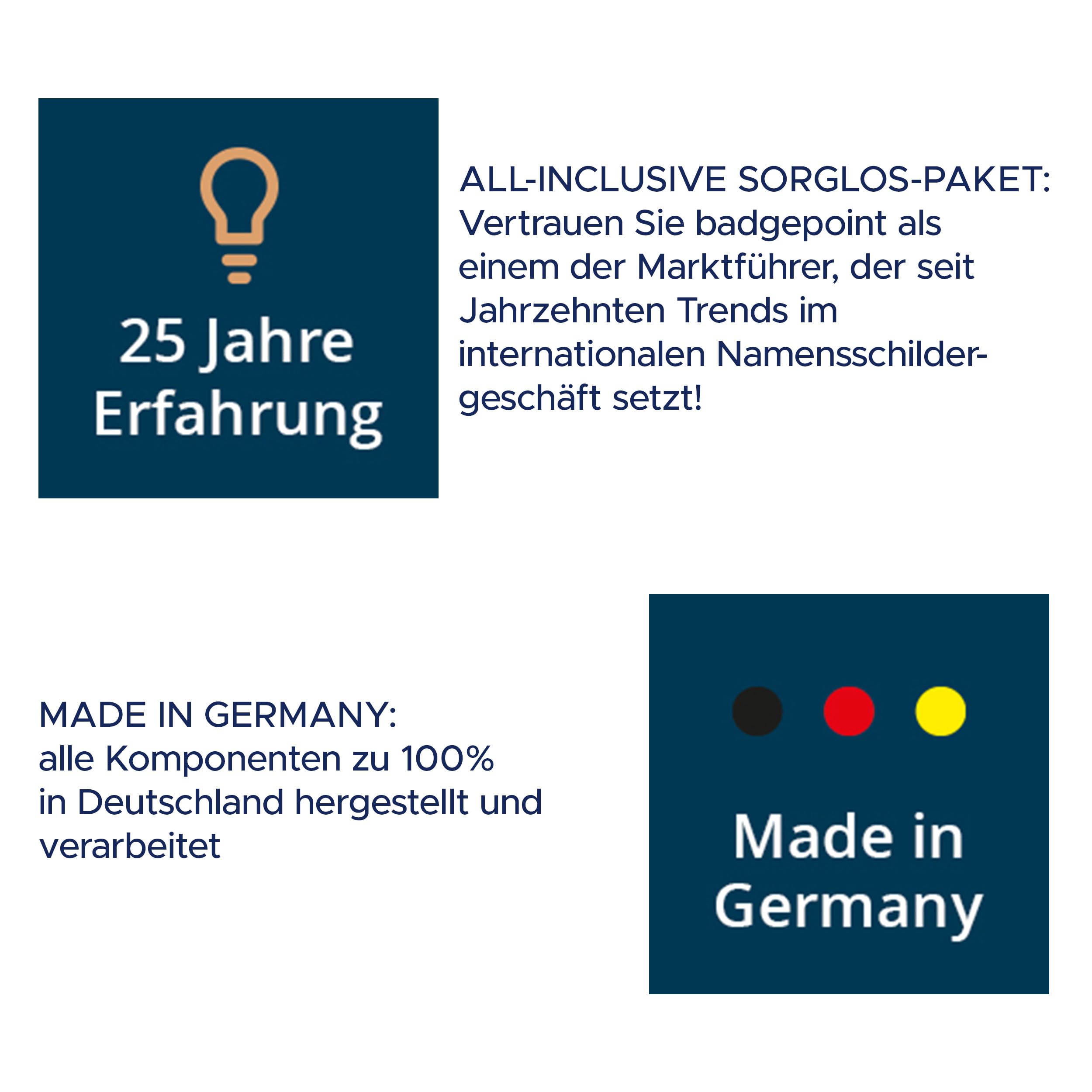 AVERY Zweckform polar20 Namensschilder 20 Stück (68x22mm, 20 Schilder mit Magnet, verdrehsicher, mit blanko Einsteckschildern zum Bedrucken, magnetische Namensschilder für Kleidung) edelstahl matt