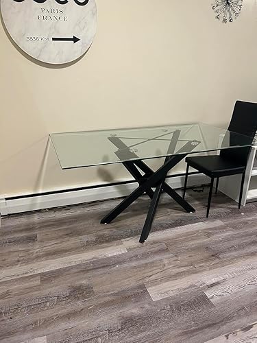 Miniatura 6 de FUSHIAIPTC Patas de metal para mesa de comedor de 28 pulgadas, patas de escritorio resistentes, patas combinatorias de mesa auxiliar para cualquier