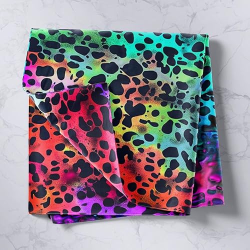 Miniatura 2 de Manta de pared con estampado de leopardo colorido para mujeres y niñas, tapiz con estampado de guepardo y arco iris, para niños, safari, piel
