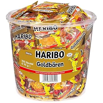 Amazon.co.jp: HARIBO ハリボー ミニゴールドベア バケツ 980g