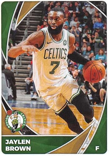 2020-21 Panini Stickers #126 Jaylen Brown Official NBA Basketball Album Sticker Measuring 2.75 inch tall X 2 inches wide in Raw (NM or Better
