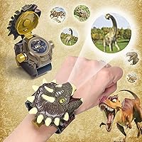 Vista 2 de RAYCHY Reloj Dinosaurio Linterna Proyector Juguetes Patrón Animal Antorcha Juguetes Educativos Regalo