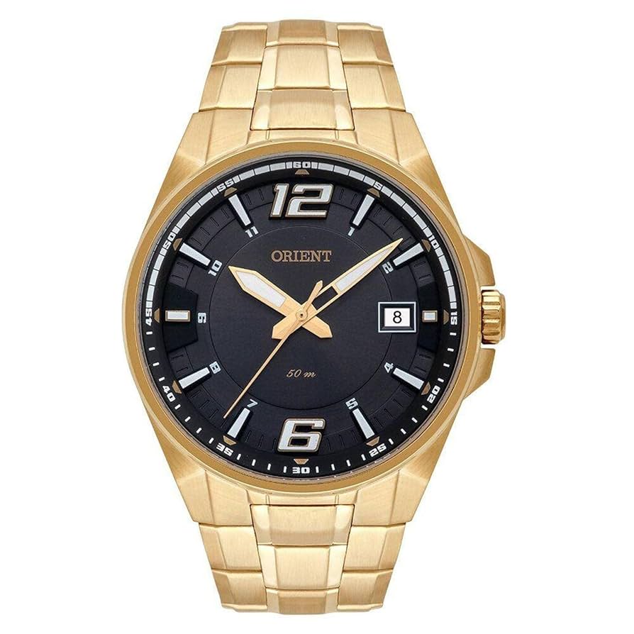 RELOGIO MASCULINO ORIENT DOURADO MGSS1168G2KX | Amazon.com.br