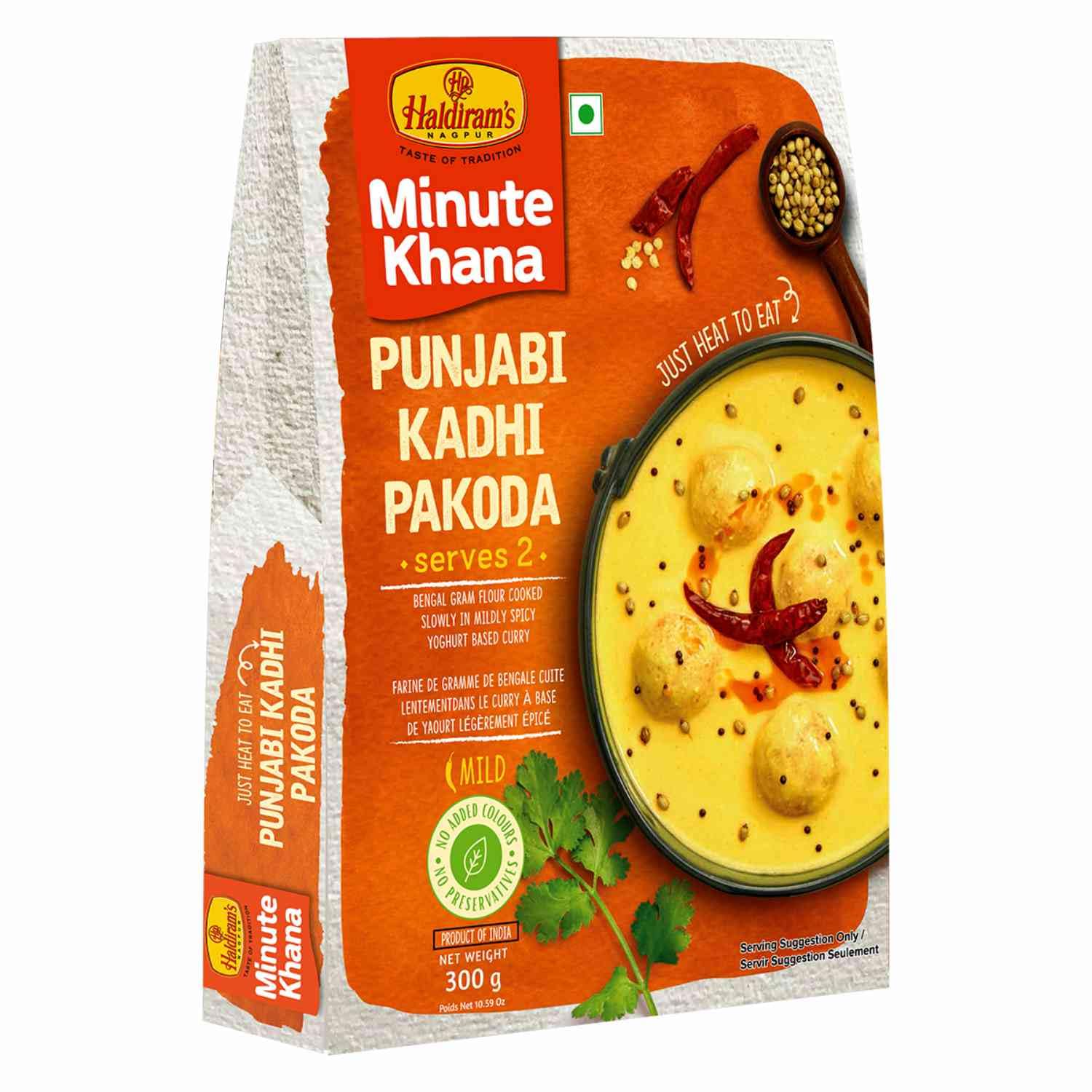 Haldiram's Ready to Eat Product | Convenient & Tasty Indian Snacks | Instant Meals & Delights | Perfect for Busy Lifestyles, Travel & Gifting (Punjabi KadhiPakoda300G Pack Of 3)
