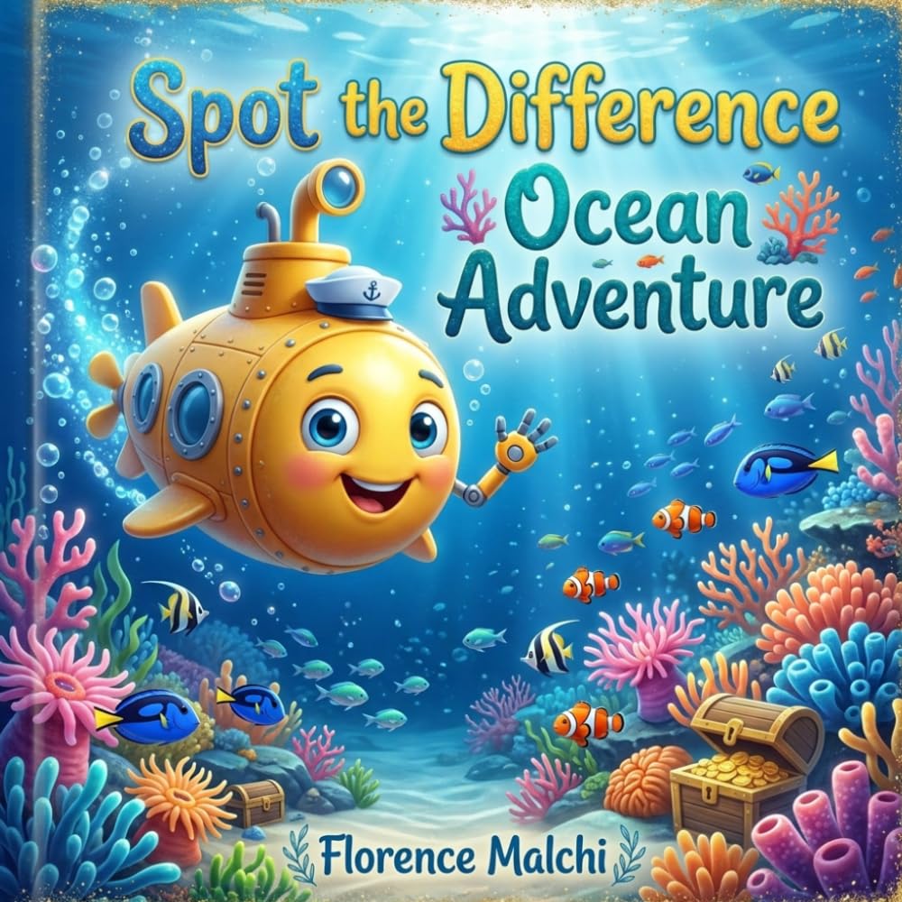 Spot the Difference Ocean Adventure: An Interactive Marine Life Puzzle Book for Kids Ages 4-8 (The Spot the Difference Adventure Series)