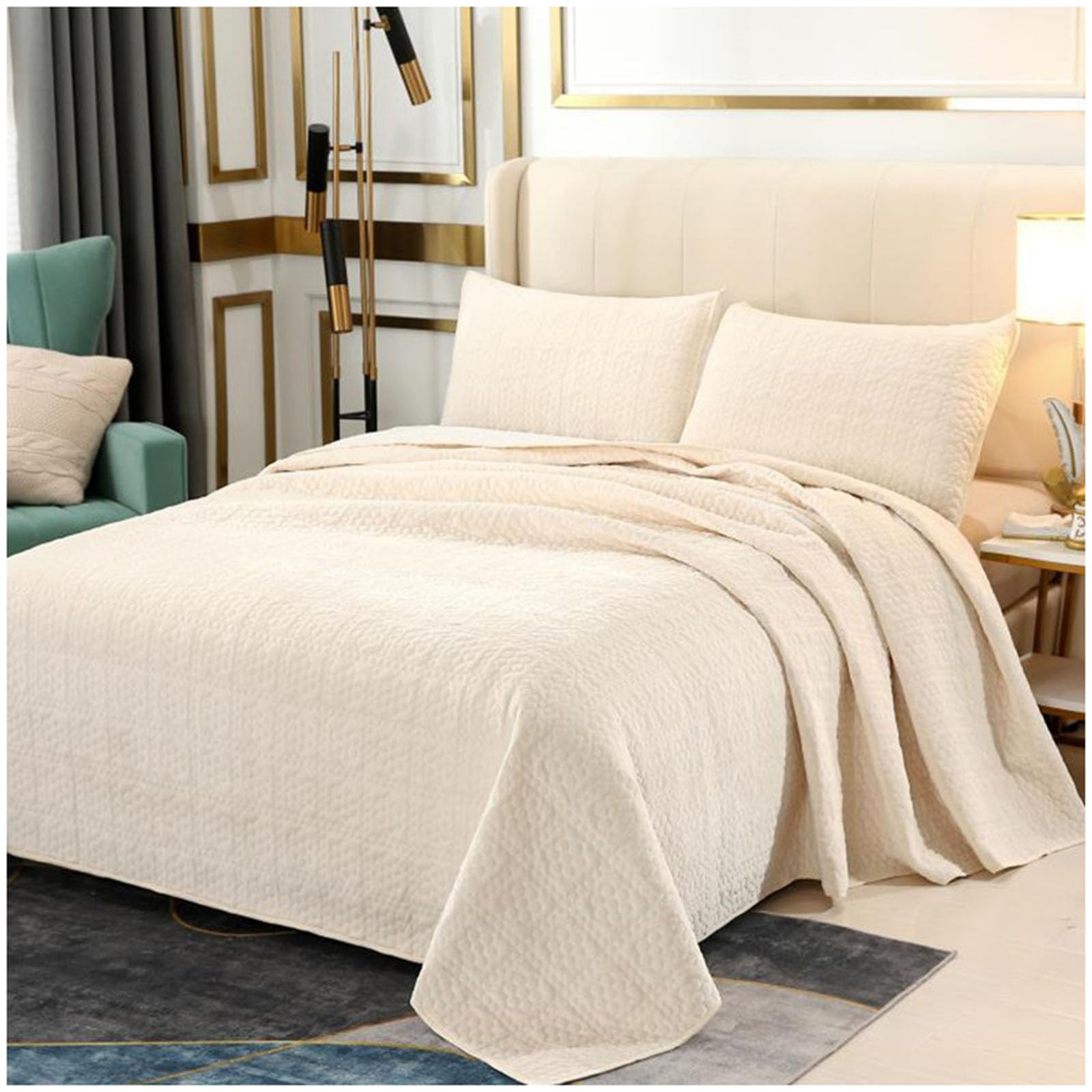 Couvre lit matelassé contre les nuits trop chaudes couverture été légère