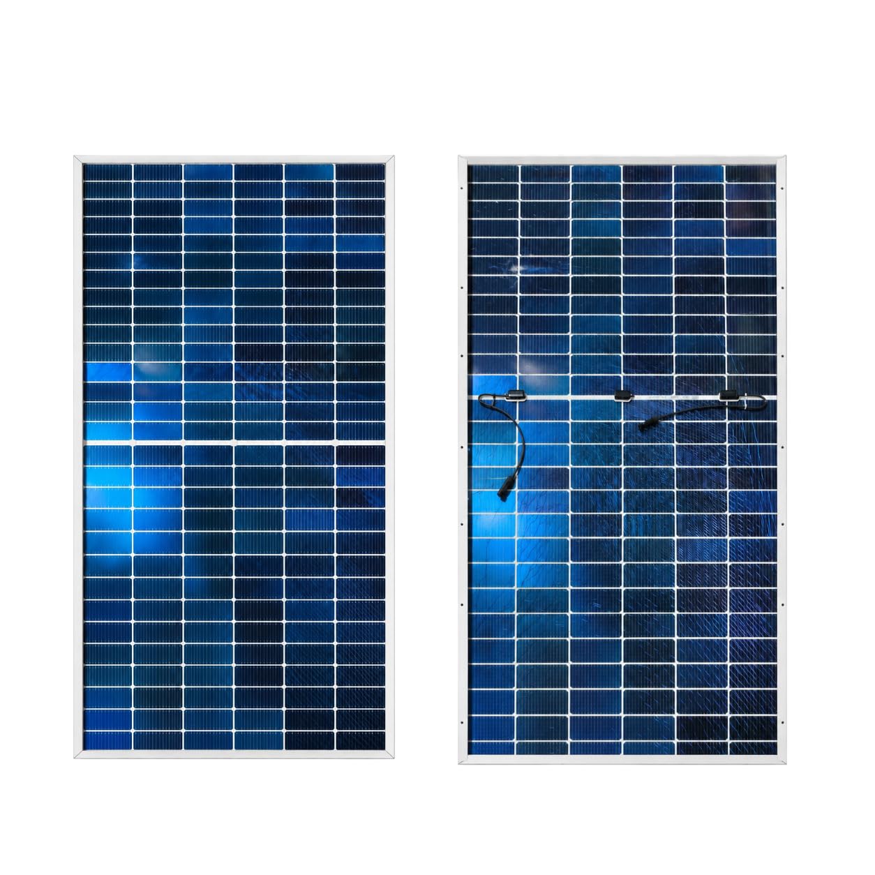 WAAREE N-Type 580 Watt TOPCon Bifacial Solar Panel – High-Efficiency Mono PERC Half-Cut Technology | BIS & IEC Certified | Framed Dual Glass Bifacial |30 Years Output Warranty | Pack of 2 | 1160 WATT — image 1 of 6