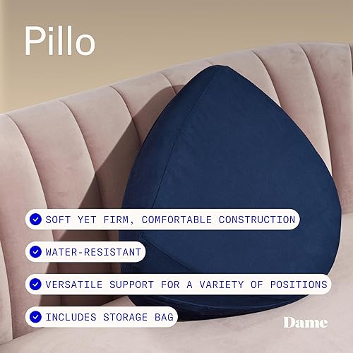 Miniatura 6 de Dame Products Almohada de cuña Pillo  Soporte corporal mientras se relaja  Cómodo ayudante de posición y almohada de cuña de cama  Funda extraíble