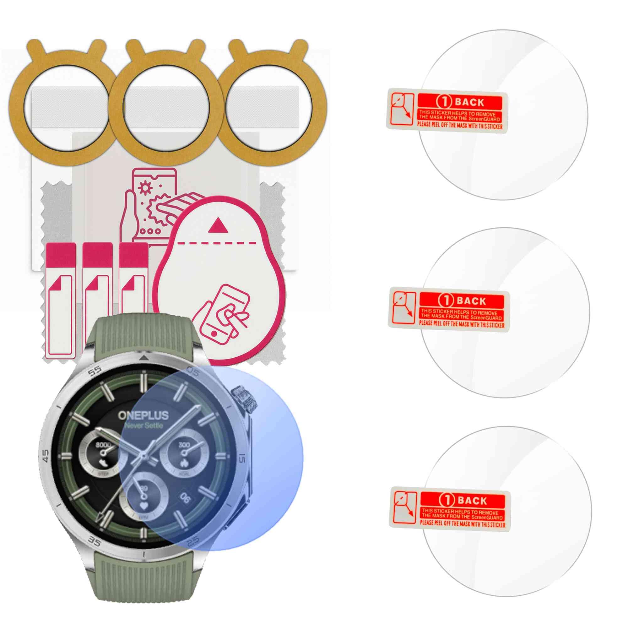 3x Szkło hartowane 9H do OnePlus Watch 3