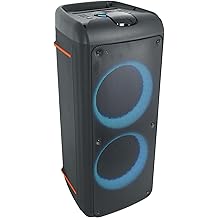 Rockville Rock Party 9 1000W Portable Bluetooth Speaker, Dual 8" Woofers, Deep Bass, LED Lights, Karaoke Mic/Guitar Inputs, for Parties and Outdoor Events