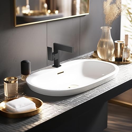 Miniatura 6 de Grifo de lavabo de baño negro, diseño ultrafino, grifo de tocador de una sola manija para fregadero de baño, grifos de lavabo de 1 orificio, latón