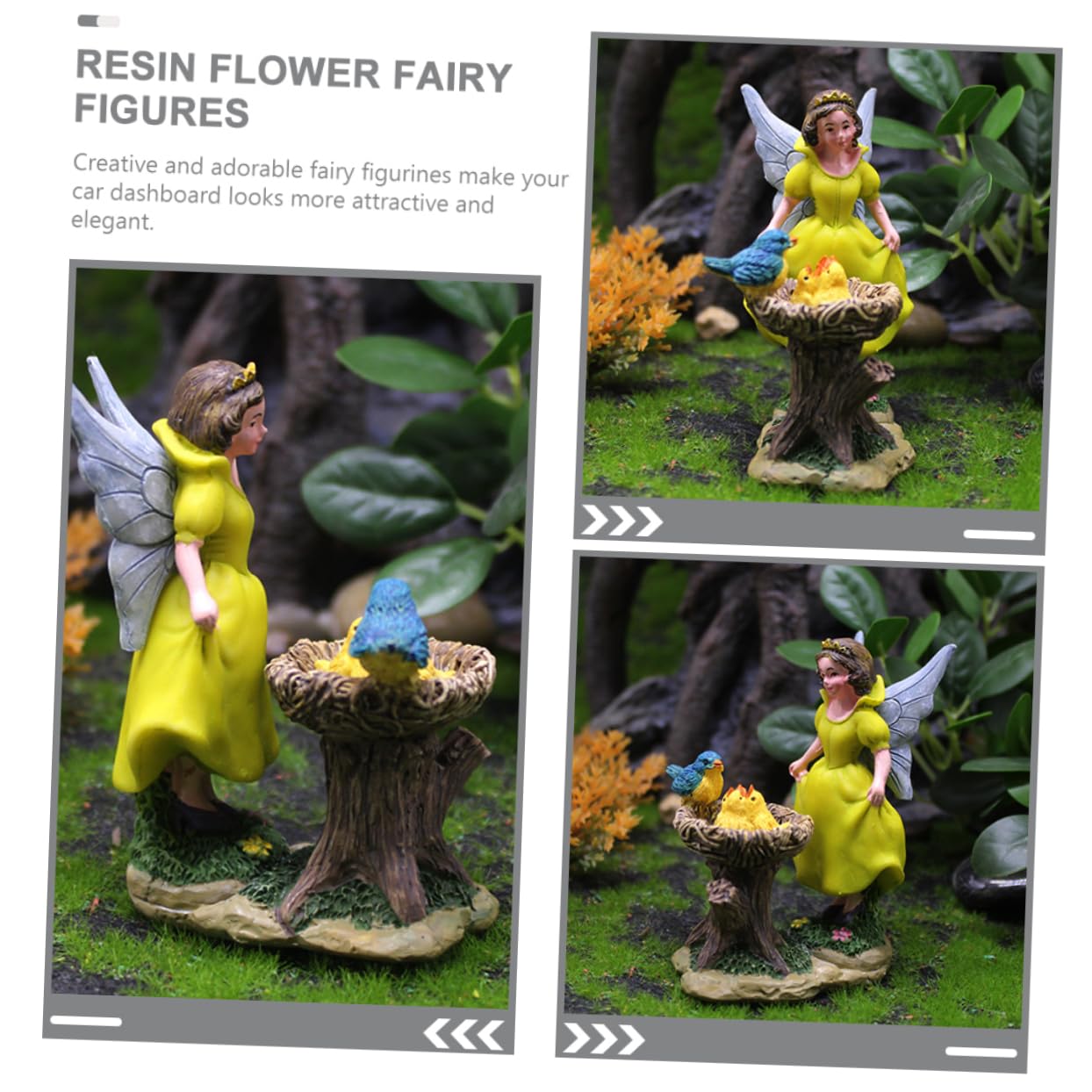 TOYANDONA 5 Piezas Adorno de Hada de Las Flores decoración Figurilla ángel pequeña Mini estatuilla de Hada de jardín Figura de Hadas Adorable Estatua de Hada estatuilla de Hadas Resina