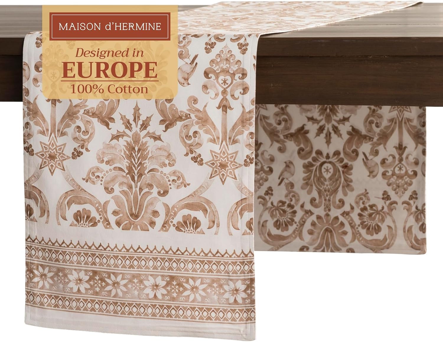 Maison d' Hermine Cotton Table Runner 72"