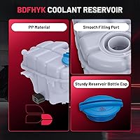 Vista 4 de BDFHYK Depósito de expansión de refrigerante del motor compatible con Audi 2012-2018 A6 A6 Quattro, 2012-2018 A7 Quattro, 2014-2018 RS7, 2013-2018